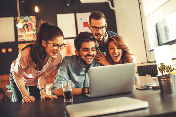 Interactive Content: Your New Secret Sauce Friends engaging with successful interactive content.