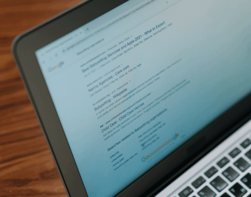 Ads in the Answer Box: The Changing Face of Search Marketing A laptop displaying a list of Google Search results. AI Overviews and Copilot suggestions have changed the face of search marketing.