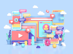 What Last Year’s Social Media Data Reveals About the Channel Today Illustration of social media platforms, content formats, and engagement icons representing how format, platform, and volume shape social media strategy in 2026.